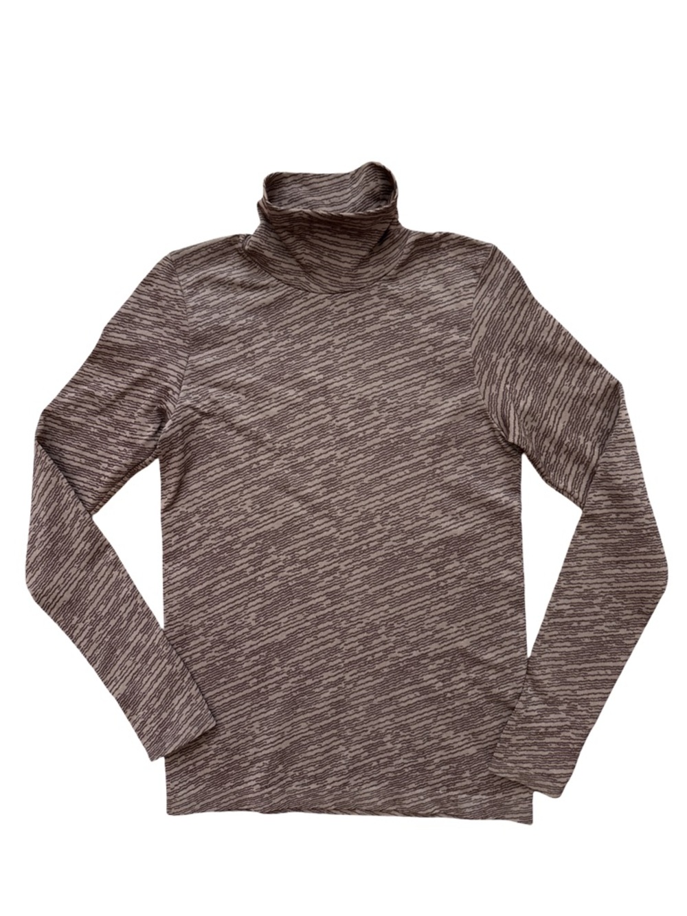 Athleta Women’s Lightweight Long Sleeve Brown Turtleneck‎ Size Medium Activewear